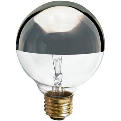 25W 120V G25 E26 Silver Crown Bulb by SATCO Lighting - Starlight Lighting USA and Canada